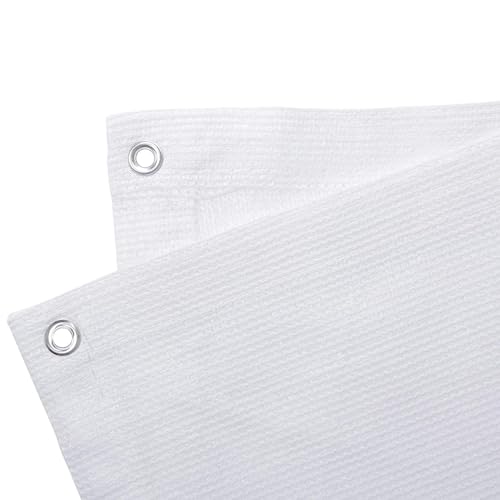 Voile d'ombrage 1.2x6m blanc résistant pour balcon - 4