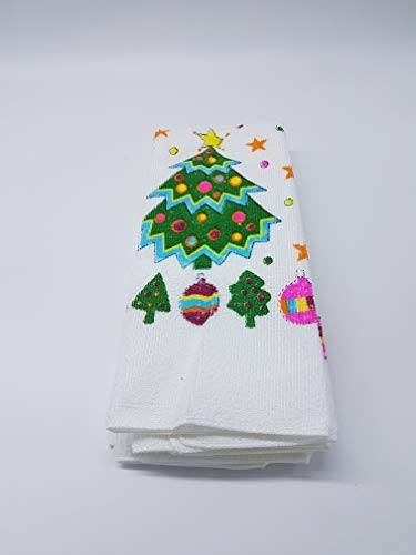 Lex's Linens Lot de 3 torchons de Noël (arbre de Noël) Cover
