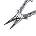CRAZY SHARK Professional Saltwater/Freshwater Fishing Pliers Hook Remover Fishing Line Cutters with Sheath and Lanyard (Gun Metal)