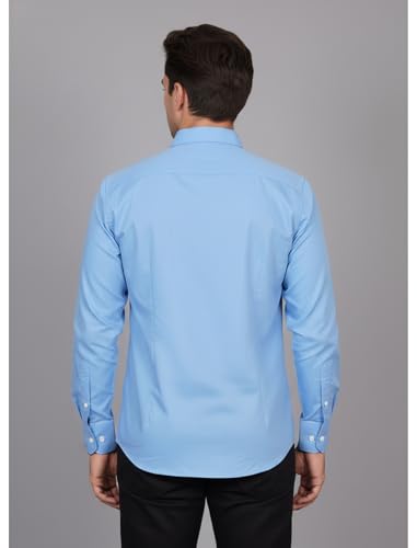 Image of Diverse Men's Solid Formal Shirt | Premium Poly Cotton Full Sleeve Regular Fit Shirt for Men | Stylish Office, Business & Casual