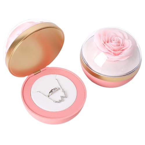 iSuperb Spherical Ring Box With Preserved Flower...