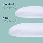 Casper Essential Pillow for Sleeping, Standard, White, Two Pack - Image 4