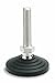 Elesa 324881 Stainless Steel Leveling Element, AISI 304 Stem, M24 Threads, Technopolymer Base, 9.49" Height, 3.15" Diameter, 4032 lb. Max Static Load (Pack of 4)
