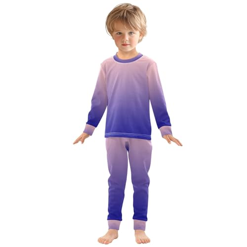 Dark Blue Pink Long Sleeve Pajamas Set Sleepwear Jammies 2pcs Set Pjs Dark Blue Pink 03