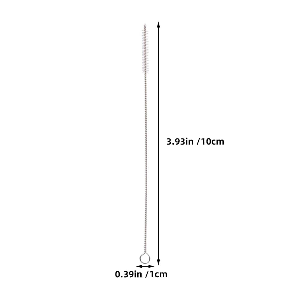 Holibanna 15Pcs Cleaner Brush Stainless Steel Nylon Straws for Tube Cleaning Bottles and Narrow Neck Bottles Dishwasher