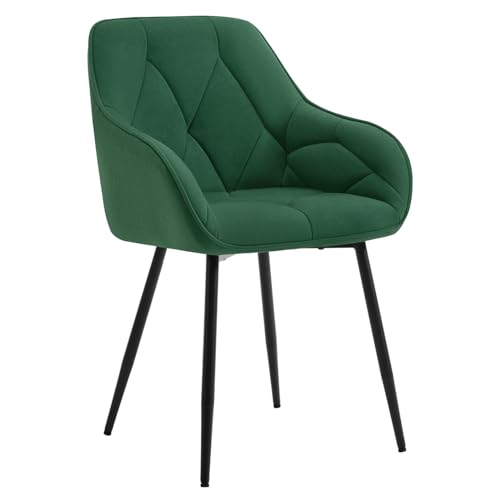 MULTIFUNZIONALE: Questa sedia da pranzo moderna ed elegante si adatta a qualsiasi sala da pranzo, soggiorno, camera da letto o ufficio. Disponibile in colori vivaci (nero, grigio scuro, bordeaux, ecc.), si adatta a qualsiasi arredamento, dal moderno al retrò, e offre uno stile versatile