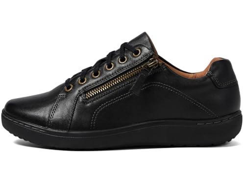 Clarks Women's Nalle Lace Sneaker, Black/Black, Size 8.54
