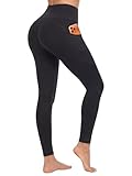 DDOBB Sport Leggings Damen Sporthose Mit Taschen High Waist Bauchweg Sportleggins Push Up Gym Yogahose Laufhose Lang Blickdicht Yoga Hosen