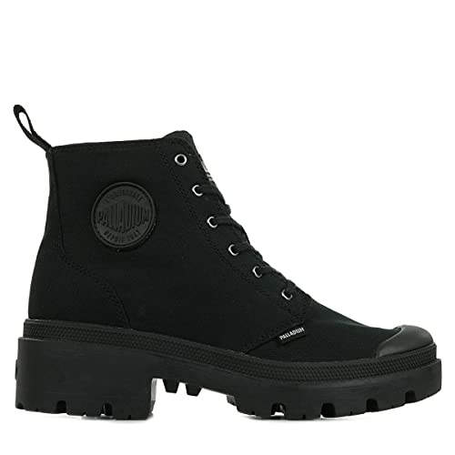Palladium Damen Pallabase Twill Boots, Schwarz, 41 EU