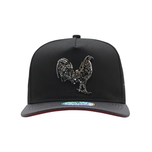 Ferreti Hats FT83 El Gallo Black Baseball Hat for Men & Women - Rooster Hat - Premium Adjustable Baseball Cap Gorra de Gallo para Hombre y Mujer