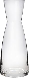 Bormioli Rocco Ypsilon Wine Carafe  Elegant Clear Glass Carafe for Water, Juice, Milk, Coffee, Iced Tea  Wide Mouth Serving Decanter Dispenser for Restaurants & Home Use  Made in Italy 36.5 Ounce