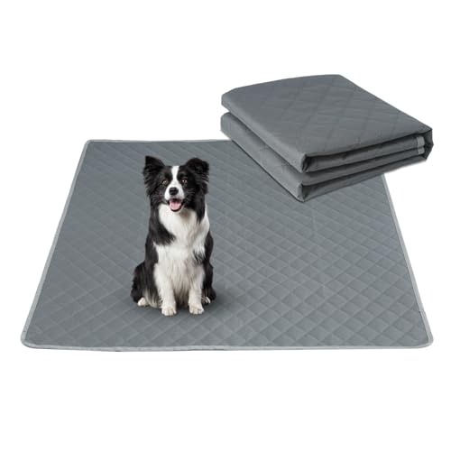 Image of Washable Pee Pads for Dogs 34 inchx36 inch Reusable Puppy Pad Pet Training Pads, Waterproof Mat Non-Slip, Dog Pee Pad Whelping Pads Dog Mat-Playpen,Crate,Sofo,Car,Potty,Bed