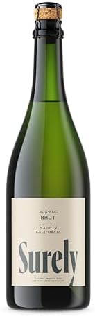 Surely Non Alcoholic White Champagne - World's First Sparkling Wine that Tastes Like the Real Thing, No Added Sugars, Low Calorie, 750ml