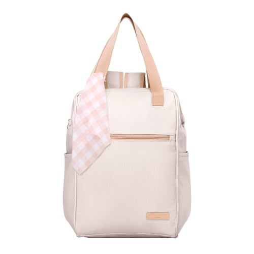 Mochila Maternidade Grande Pirulitando Encanto Marfim