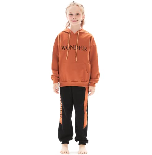Poywuo Trainingsanzug Jogginganzug Kinder Mädchen 2tlg Sportswear-Jogginganzüge Mädchen Bekleidungsset Zweiteiler Sportanzug Freizeitanzug Outfit-Set Cover