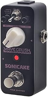 SONICAKE Bitcrusher pedał gitarowy Bitcrush cyfrowy bitcrusher częstotliwość próbkowania reduktor próbek efekty gitarowe pedał syntezator LoFi Wave Crush