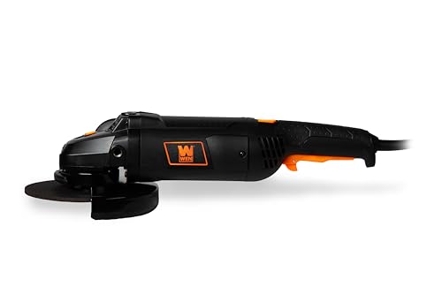 Image of WEN 15-Amp 7-Inch Angle Grinder with Reversible Handle (94487), Black