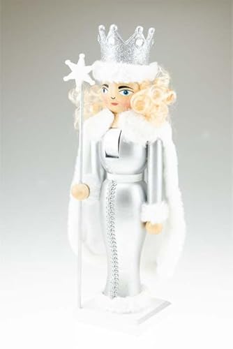 Queen Nussknacker 15 Clever Creations Silver Queen Nussknacker aus Holz, 35,6 cm, festliche...