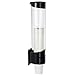 Samhe Medium Pull Type Cup Dispenser, Paste or Screw Plate Mountable Cup Holder, Fits 5oz - 7oz Cone or Flat Bottom Cups, 16" Tube Length, Mounting Water Dispenser Cooler or Wall (Medium,Black)