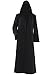 Hommes Hooded Robe Cape Chevalier Fantaisie cosplay costume adulte EU Taille,L,Noir