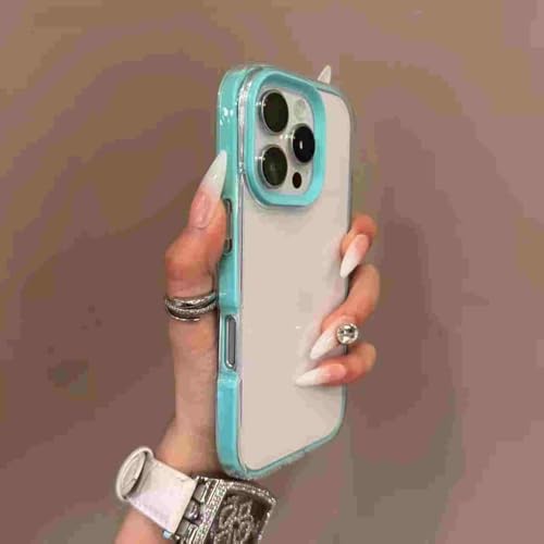 Coque iPhone 15 antichoc bleu transparente pour eviter les rayures