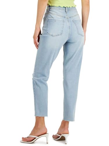 Juniors' Ripped Raw-Hem Jeans2