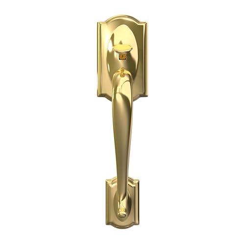 Schlage FE285 605 Acc CAM LH Lower Half Handleset, Camelot Interior Trim, Bright Brass by SCHLAGE - Image 8
