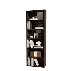 6-tier, Dark Walnut, Side-panel Separated