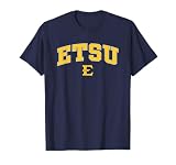 East Tennessee State Buccaneers Arch Over Navy T-Shirt