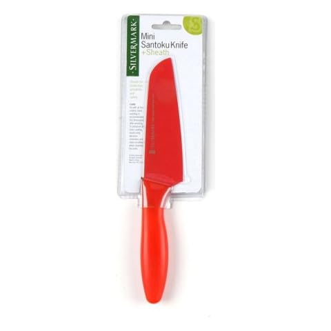Silvermark Mini Santoku Knife, Red Cover
