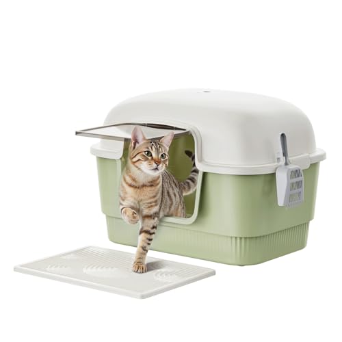 Arenero Para Gatos Grande Cerrado Con Tapa Y Pala miniatura 1
