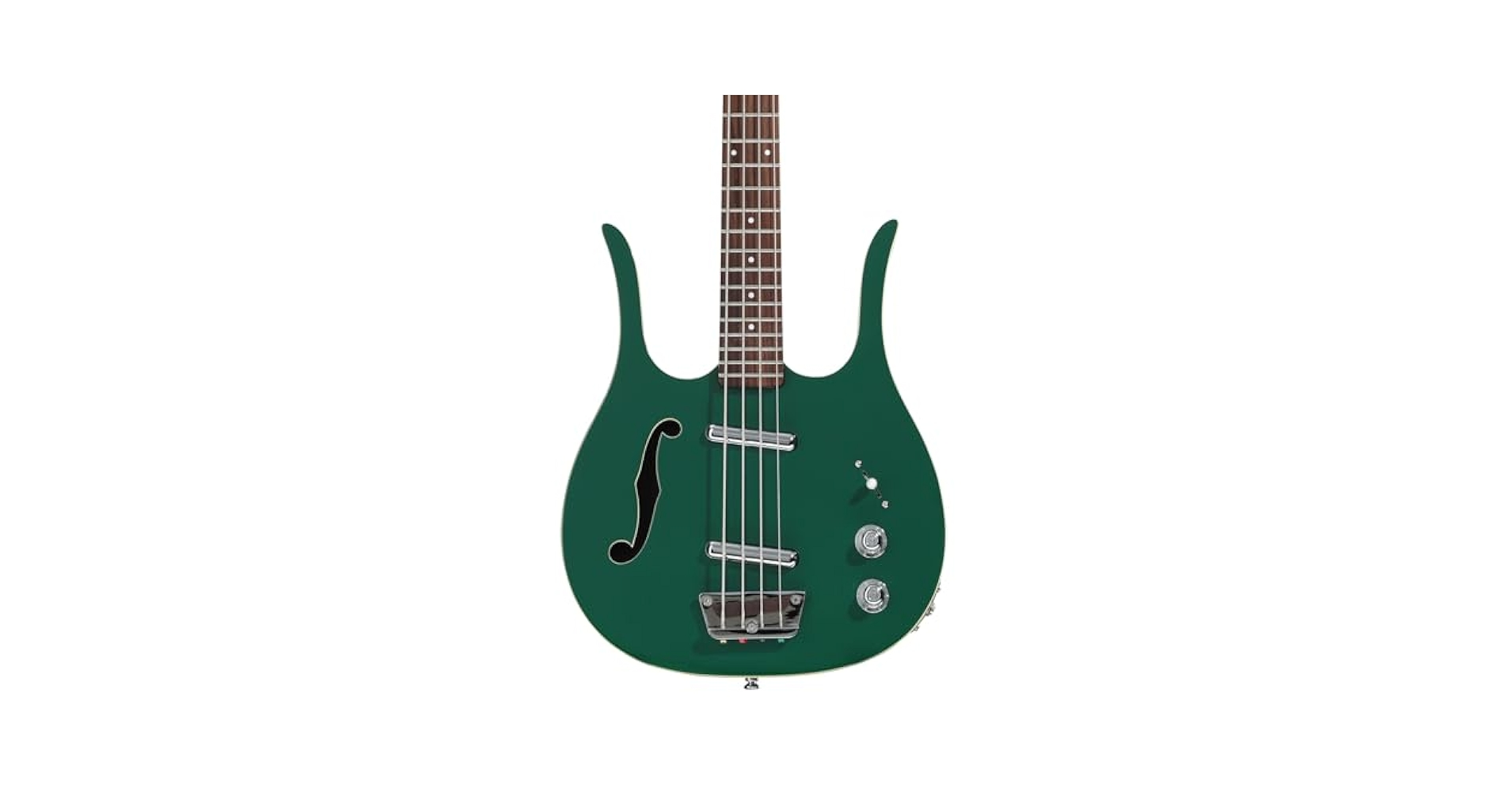 Amazon.com: Danelectro Red Hot Longhorn Semi-hollowbody Bass