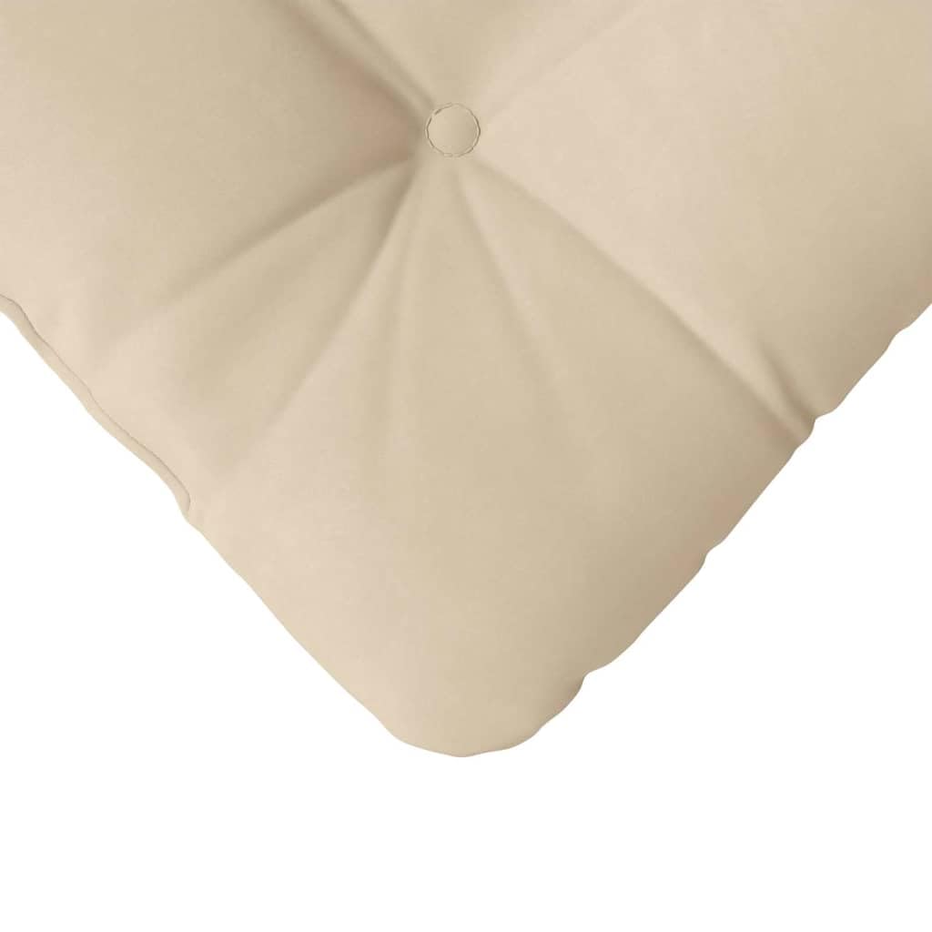 4er Set Sitzkissen Creme 45x45x12 cm aus Mikrofaser - Weiche Stuhlkissen mit abnehmbarem Bezug für Sofa, Esszimmer und Home Office - Bequeme Dekokissen mit Polyesterfüllung