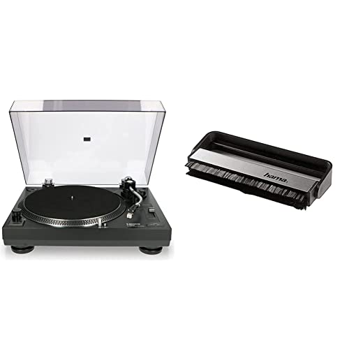 Lenco Lecteur de Disque avec Transmission directe USB, MMC, Digitalisation Via PC, Capot Anti-poussière Amovible Noir & Hama Brosse en Fibre Carbone pour Vos vinyles, Noir/Argent - Les Beatles, Paul McCartney, John Lennon, RIngo Starr, George Harrison Lenco Lecteur de Disque avec Transmission directe USB, MMC, Digitalisation Via PC, Capot Anti-poussière Amovible Noir & Hama Brosse en Fibre Carbone pour Vos vinyles, Noir/Argent