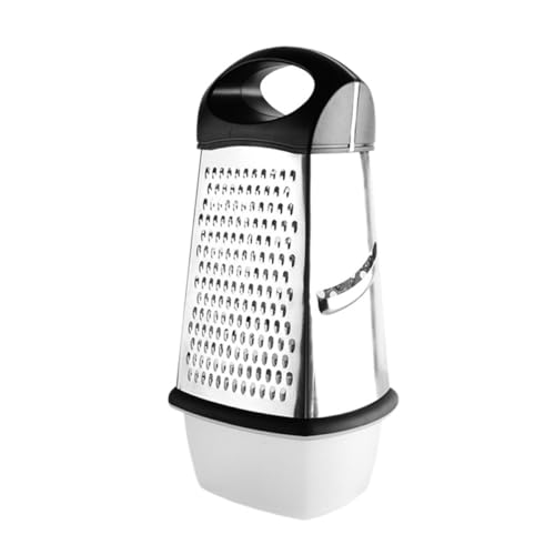 Abaodam Cortador de Verduras Multifuncional de Acero Inoxidable 4 Caras Curvas, Diseño Compacto y Mango Cómodo para Cortar Zanahorias y Verduras en Cocina