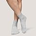 Elina fashion Ankle Socks 2 Black, 1 Grey Pack of 3 Size - 14 to 16
