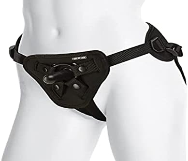 Doc Johnson Vac-U-Lock Platinum - Luxe Harness with Vac-U-Lock Plug and 3 Different Sized O-Rings - Compatible with O-Ring and Vac-U-Lock Dildos - Accommodates Up-To 69" Waist
