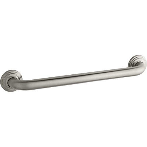Kohler K-10541-BN Traditional 18-Inch Grab Bar, Vibrant Brus...