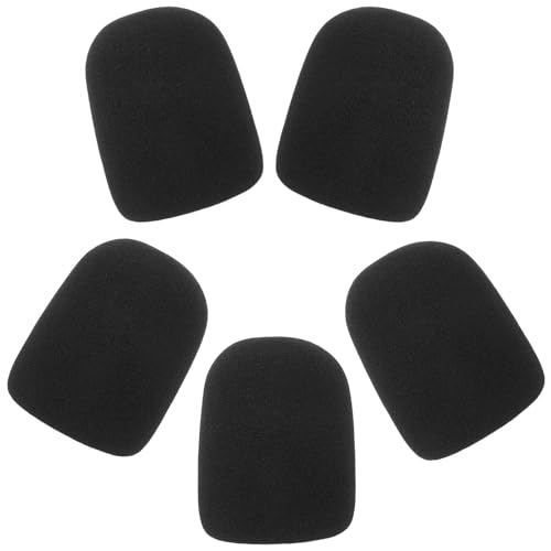 Holibanna 5 Pezzi Protezione Microfono Spugna Antivento Copertura Morbida Adatta Microfoni Palmari Riduzione Rumore Ambientale per Karaoke Ktv e Registrazioni Professionali