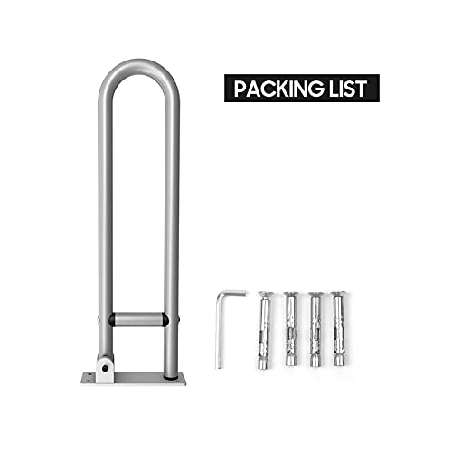 Main courante de securite design argent pour toilettes et douche