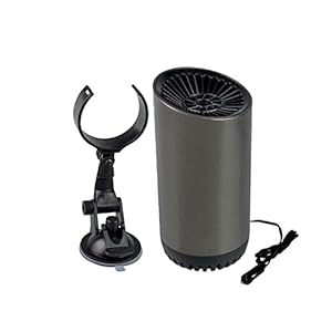 MOVOLS Electric Space Heaters, Nieuwste upgrade 15 0W 2 in 1 Draagbare Snelle Verwarming Auto Heater 12V Demister Voertuigverwarmer Fan for Windscherm Auto Luchtverwarmer.
