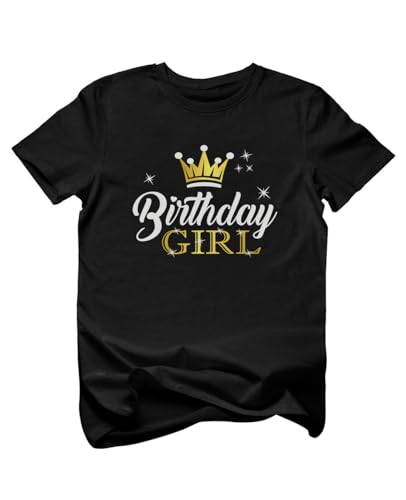 Tstars Gift for Birthday Girl Princess Party Girly Kids T-Shirt