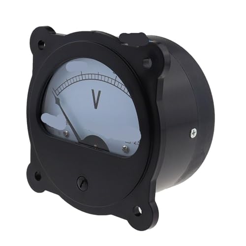 Voltmètre AC 62T51 noir rond résout les pannes de tension alternative 300V