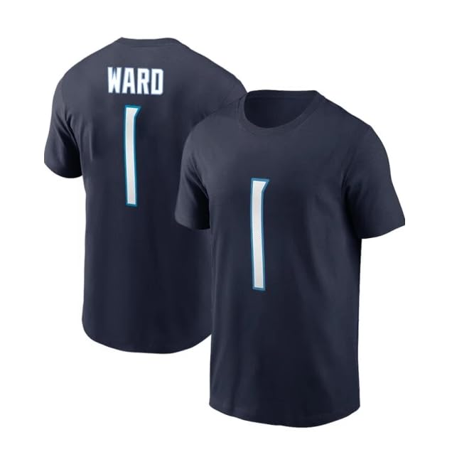 Cam Ward #1 Tennessee Football T-Shirt Cotton Jersey