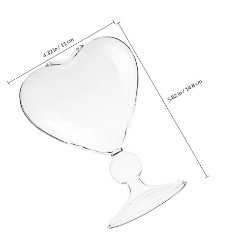 Vasos para cócteles de cristal DECHOUS en forma de corazón para bar y restaurante 3