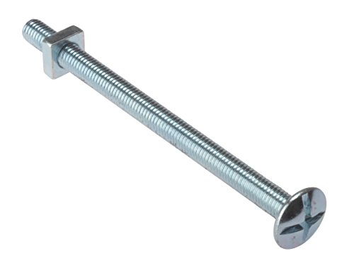 ForgeFix Roofing Bolts | M6 x 50mm | Zinc Plated | Bag 25