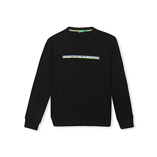 Image of United Colors of Benetton Men's Printed Hooded Neck Regular