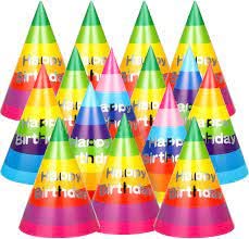PartyToko Rainbow Party Hats (Multicolor)- 10pcs 3