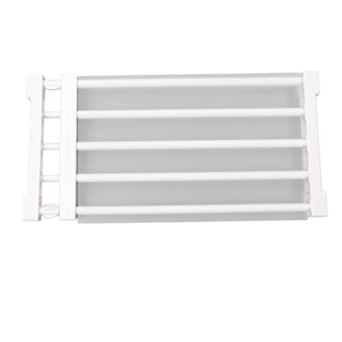 RIZGHWOY Adjustable Wardrobe Storage Rack, Closet Tension Shelf, Divider Shelf, Space Saving Organizer Expandable for Wardrobe, Cupboard, with Shoe Rack, Book Rack, Coat Rack (50?80cm /
