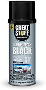Great Stuff 99054816 Multipurpose Insulating Foam Sealant, 12 oz, Black (Black (3-PACK))